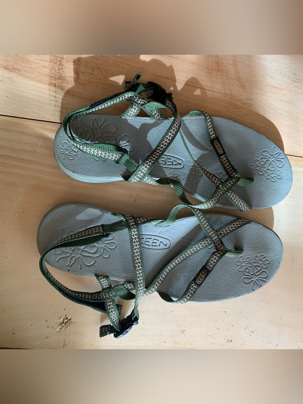 Keen Women's Teal and Green Strappy Sandals